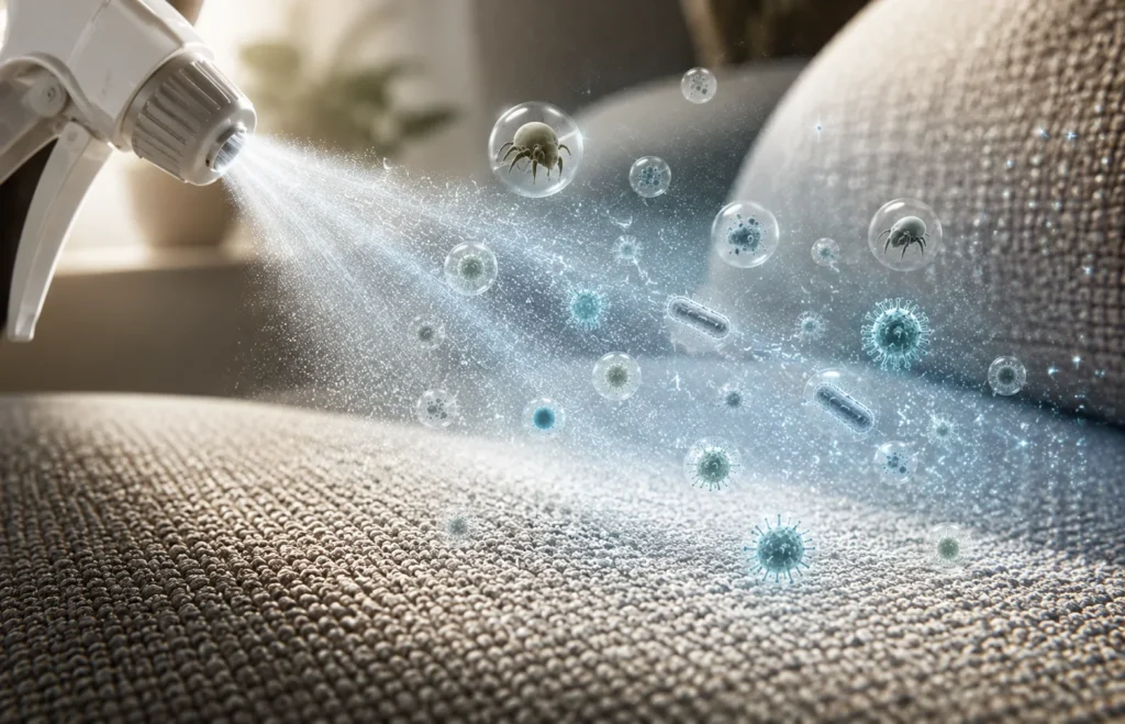 Desinfección profunda de sofás y tapicerías en Barcelona – eliminación de bacterias, ácaros y contaminación biológica